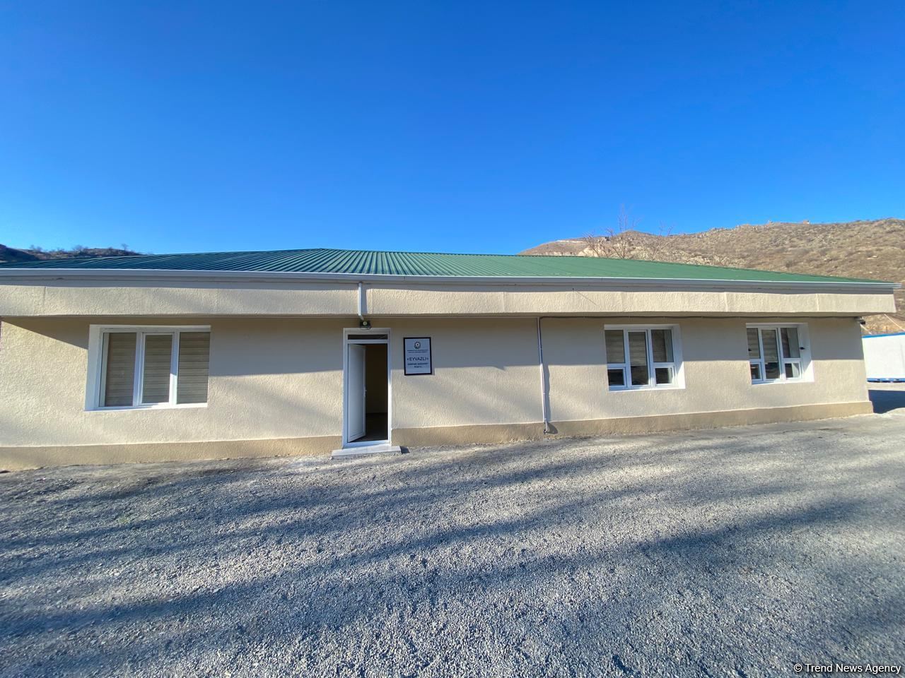 Azerbaijan commissions Eyvazli checkpoint on border with Armenia (PHOTO)