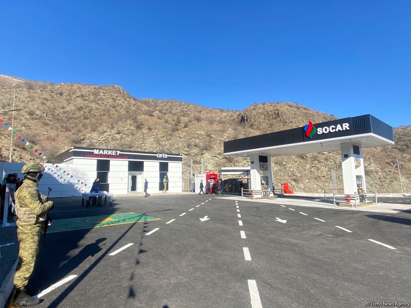 Azerbaijan opens first gas station on Goris-Gafan road (PHOTO)
