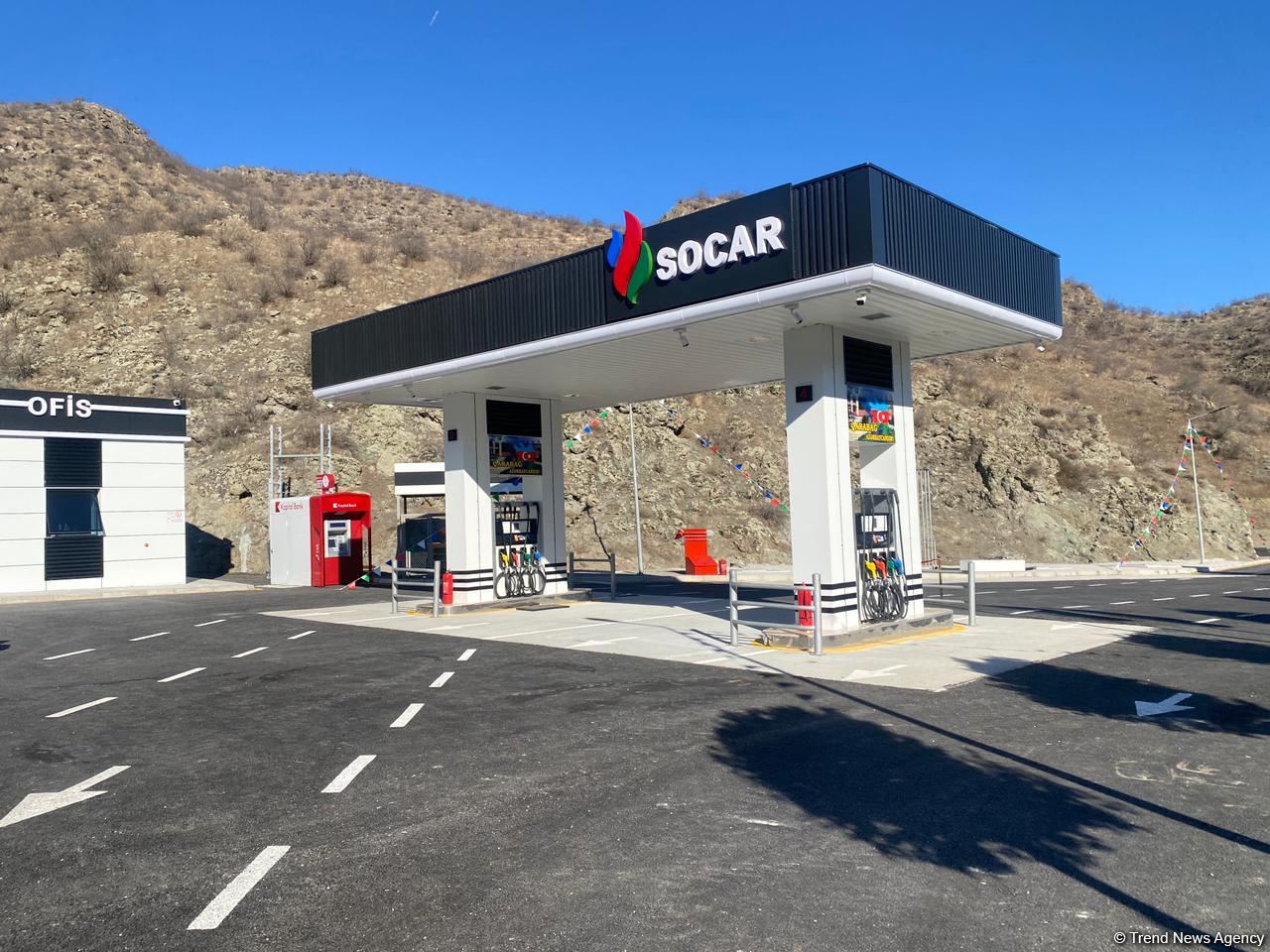 Azerbaijan opens first gas station on Goris-Gafan road (PHOTO)
