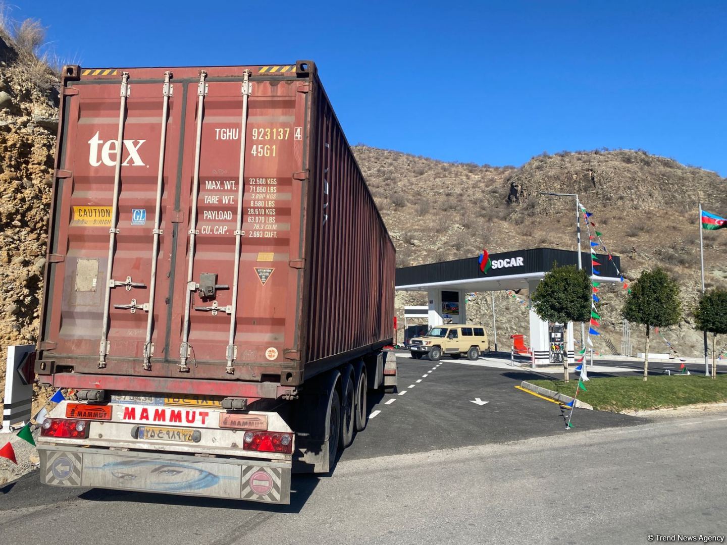 Azerbaijan opens first gas station on Goris-Gafan road (PHOTO)