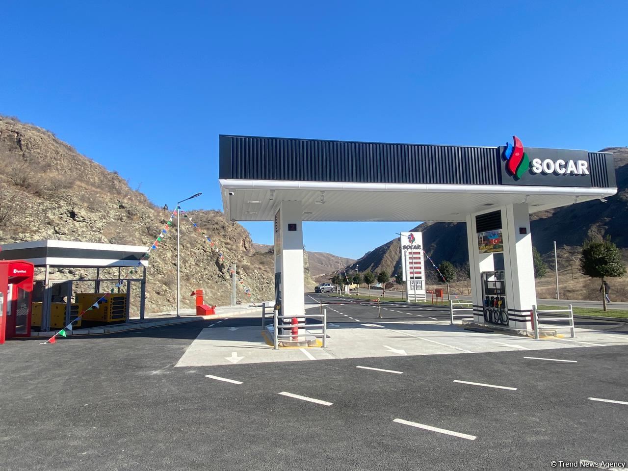 Azerbaijan opens first gas station on Goris-Gafan road (PHOTO)