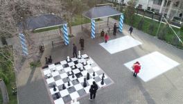 Heydar Aliyev Foundation VP Leyla Aliyeva takes part in opening ceremony of another yard, renovated within "Our Yard" project (PHOTO)