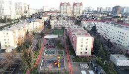 Heydar Aliyev Foundation VP Leyla Aliyeva takes part in opening ceremony of another yard, renovated within "Our Yard" project (PHOTO)