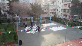 Heydar Aliyev Foundation VP Leyla Aliyeva takes part in opening ceremony of another yard, renovated within "Our Yard" project (PHOTO)