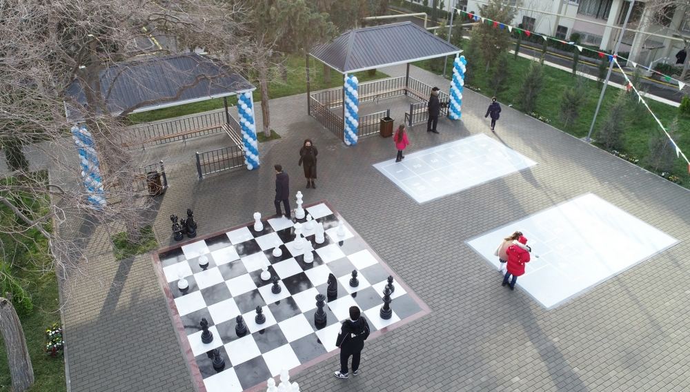 Heydar Aliyev Foundation VP Leyla Aliyeva takes part in opening ceremony of another yard, renovated within "Our Yard" project (PHOTO)