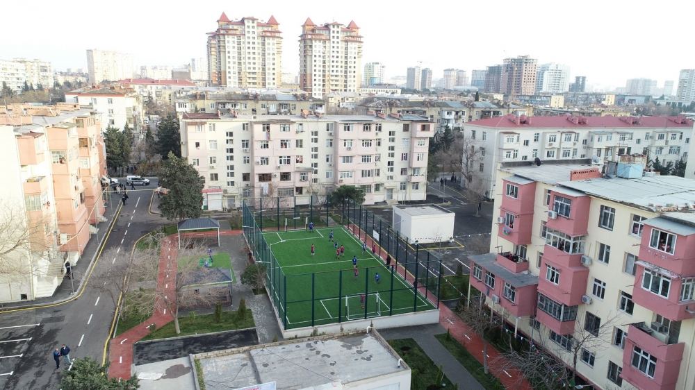 Heydar Aliyev Foundation VP Leyla Aliyeva takes part in opening ceremony of another yard, renovated within "Our Yard" project (PHOTO)