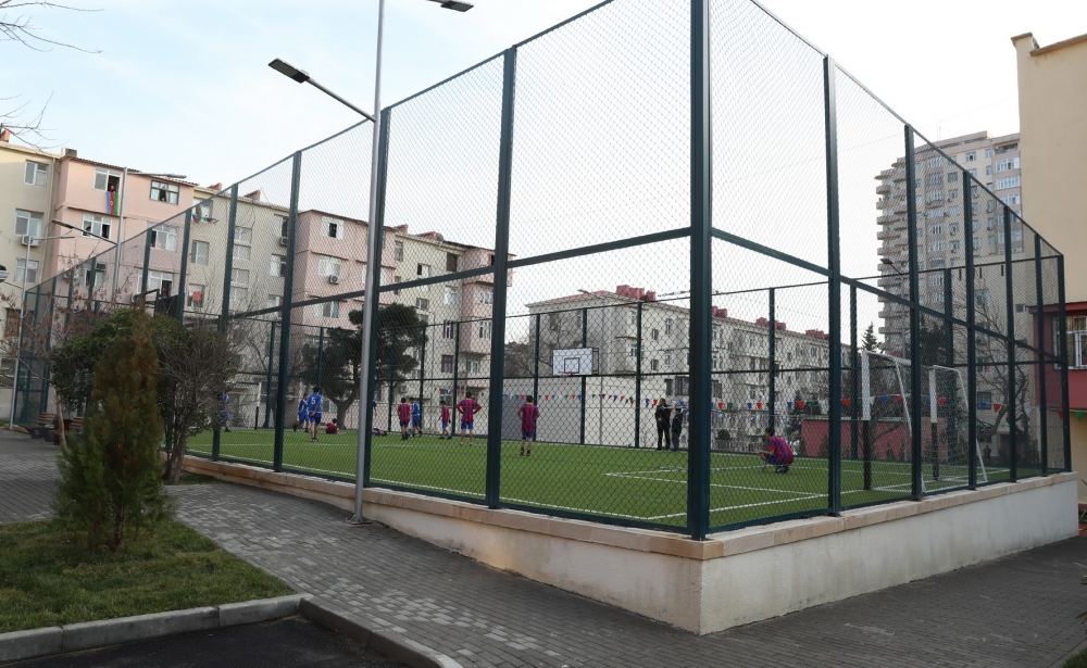 Heydar Aliyev Foundation VP Leyla Aliyeva takes part in opening ceremony of another yard, renovated within "Our Yard" project (PHOTO)