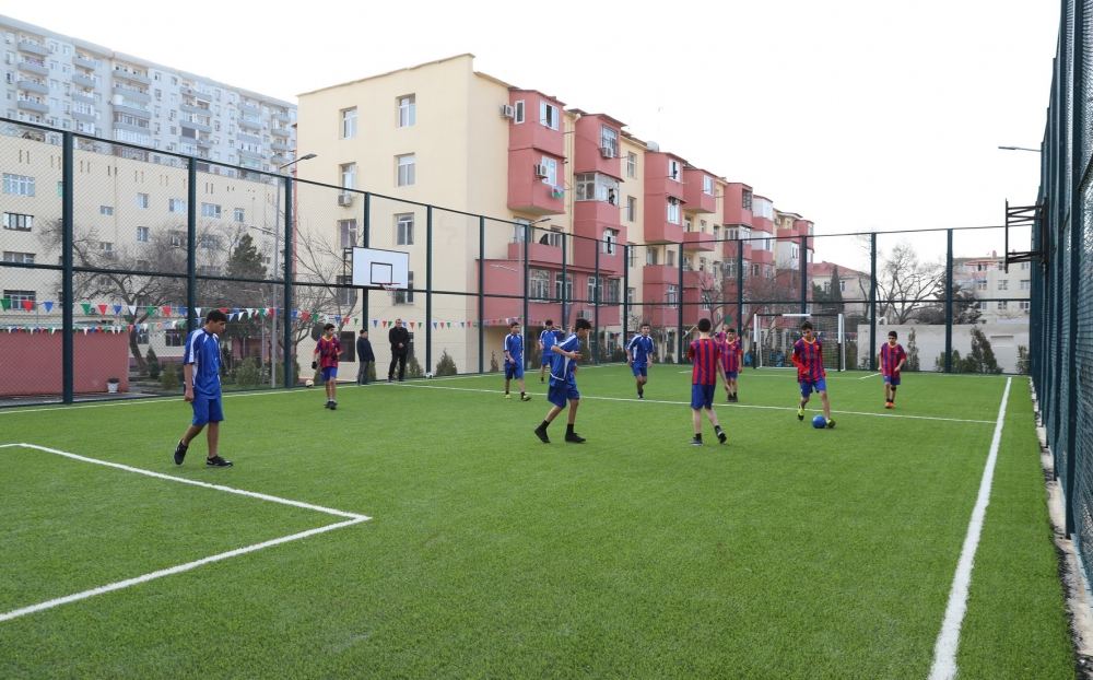 Heydar Aliyev Foundation VP Leyla Aliyeva takes part in opening ceremony of another yard, renovated within "Our Yard" project (PHOTO)