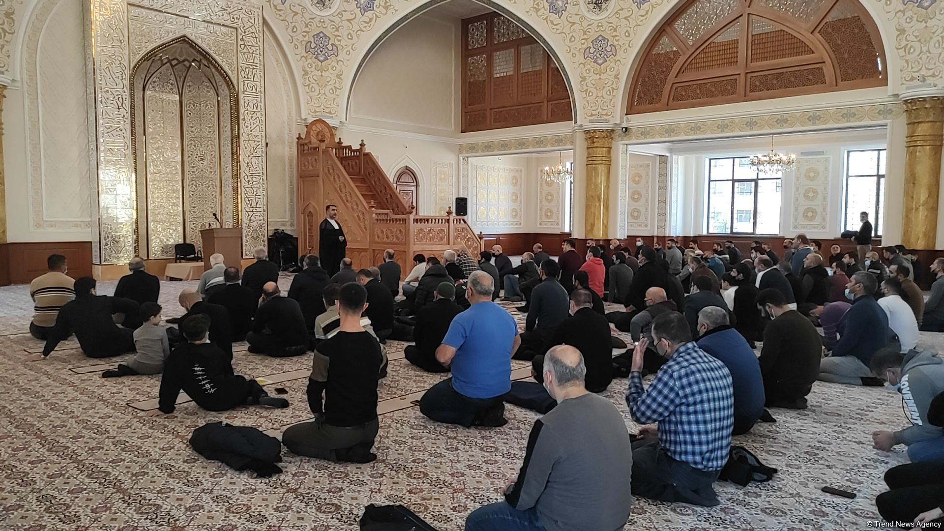 Believers express gratitude to Azerbaijani President Ilham Aliyev for conditions created in “Khanim Fatimeyi Zahra” mosque (PHOTO/VIDEO)