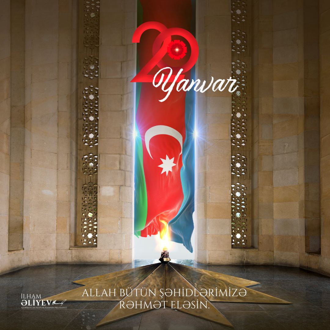 President Ilham Aliyev makes Facebook post on 32nd anniversary of 20 January tragedy (PHOTO)