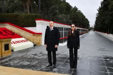 President Ilham Aliyev and First Lady Mehriban Aliyeva visit Alley of Martyrs on 32nd anniversary of 20 January tragedy (PHOTO/VIDEO)