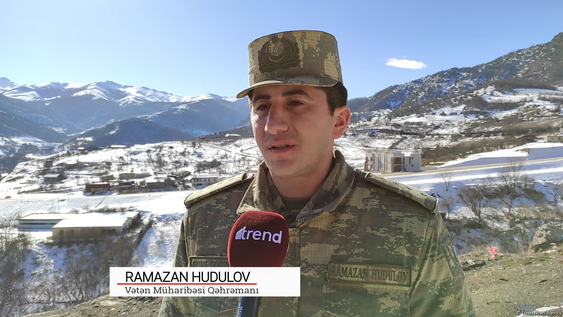 Azerbaijan's servicemen honor memory of martyrs in Dashalty village of liberated Shusha - Trend TV (PHOTO/VIDEO)