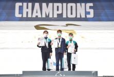 Сeremony of awarding prejunior, adult winners of Azerbaijan and Baku Championships in Trampoline and Tumbling (PHOTO)