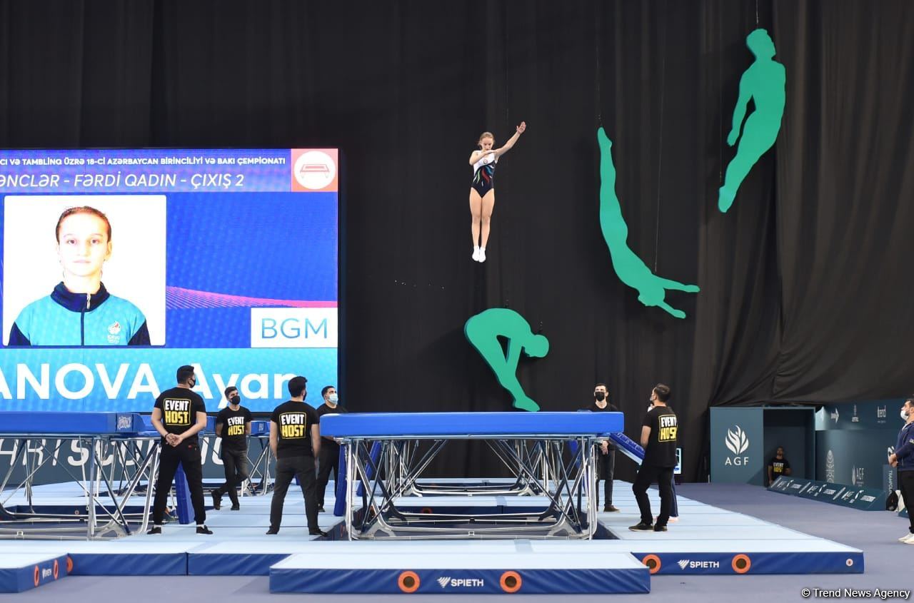 Winners of Azerbaijan and Baku Championships in Trampoline and Tumbling among juniors, adults - award ceremony (PHOTO)