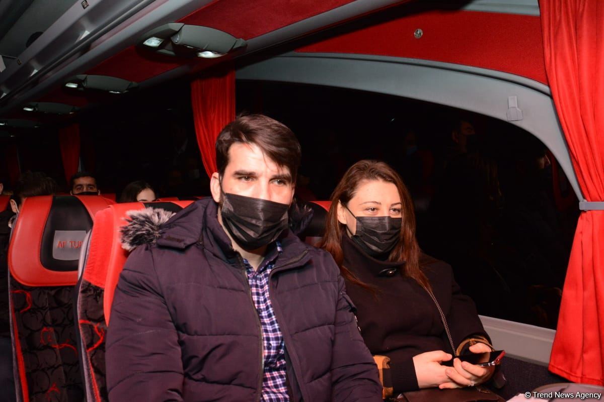 Another passenger bus leaves Baku for Shusha (PHOTO/VIDEO)