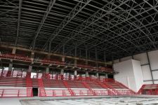 Azerbaijani President Ilham Aliyev views construction progress at Ganja Sports Palace (PHOTO/VIDEO)