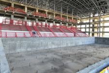 Azerbaijani President Ilham Aliyev views construction progress at Ganja Sports Palace (PHOTO/VIDEO)