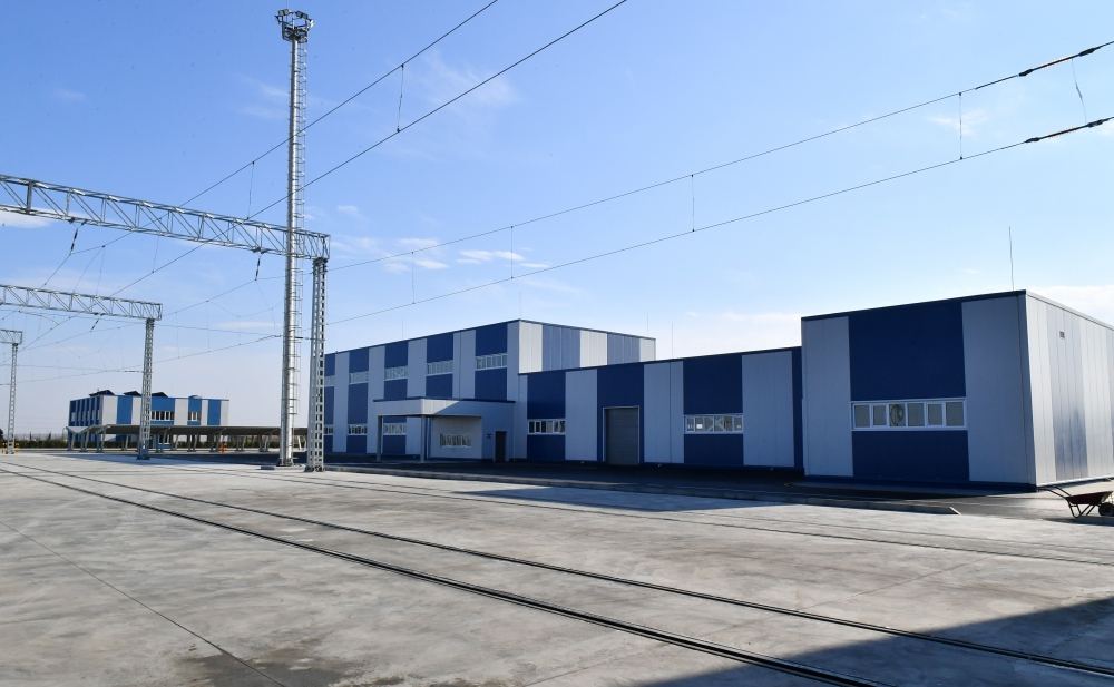 President Ilham Aliyev attends opening ceremony of locomotive depot of Azerbaijan Railways company (PHOTO/VIDEO)