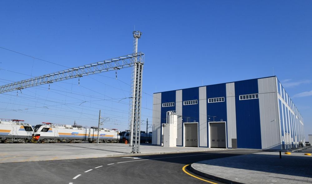 President Ilham Aliyev attends opening ceremony of locomotive depot of Azerbaijan Railways company (PHOTO/VIDEO)