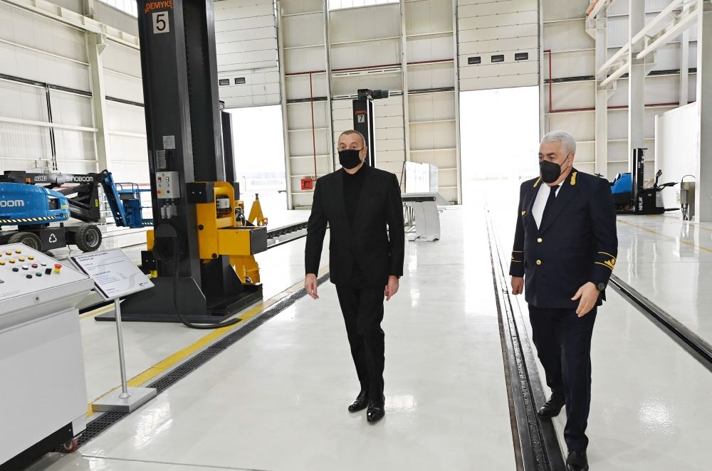 President Ilham Aliyev attends opening ceremony of locomotive depot of Azerbaijan Railways company (PHOTO/VIDEO)