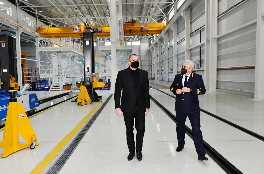 President Ilham Aliyev attends opening ceremony of locomotive depot of Azerbaijan Railways company (PHOTO/VIDEO)