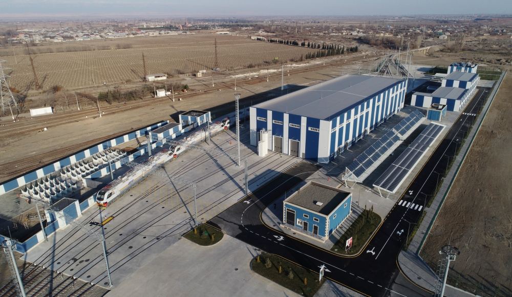 President Ilham Aliyev attends opening ceremony of locomotive depot of Azerbaijan Railways company (PHOTO/VIDEO)