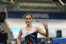 Azerbaijani gymnast Seljan Mahsudova reaches Trampoline World Cup finals in Baku (PHOTO)