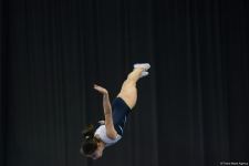 Azerbaijani gymnast Seljan Mahsudova reaches Trampoline World Cup finals in Baku (PHOTO)