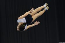 Azerbaijani gymnast Seljan Mahsudova reaches Trampoline World Cup finals in Baku (PHOTO)