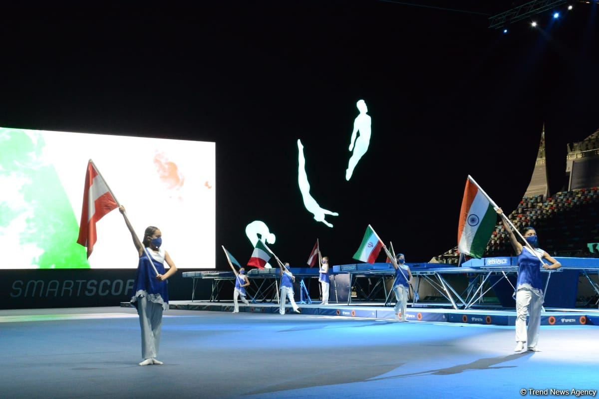 Azerbaijan hosts opening ceremony of FIG Trampoline Gymnastic World Cup (PHOTO)