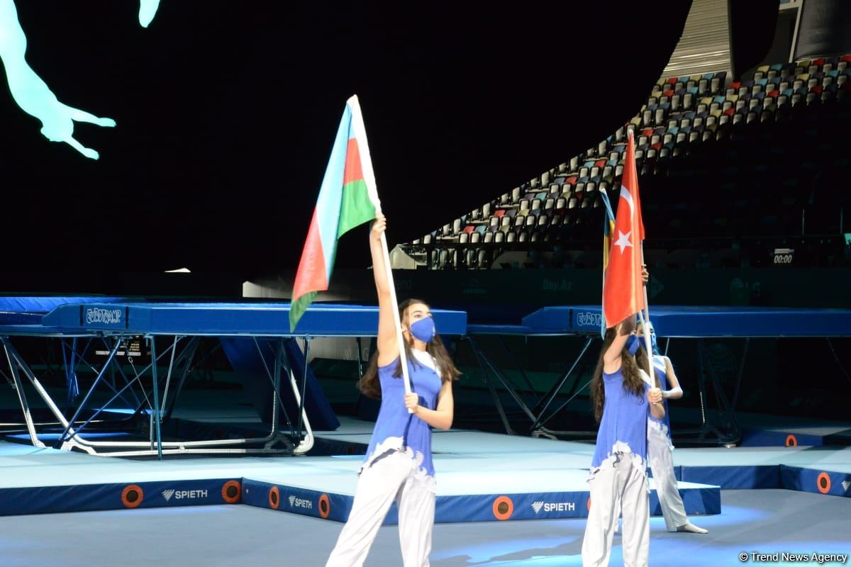 Azerbaijan hosts opening ceremony of FIG Trampoline Gymnastic World Cup (PHOTO)