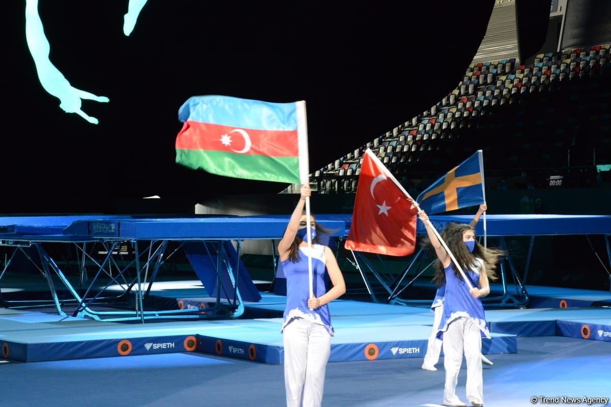 Azerbaijan hosts opening ceremony of FIG Trampoline Gymnastic World Cup (PHOTO)