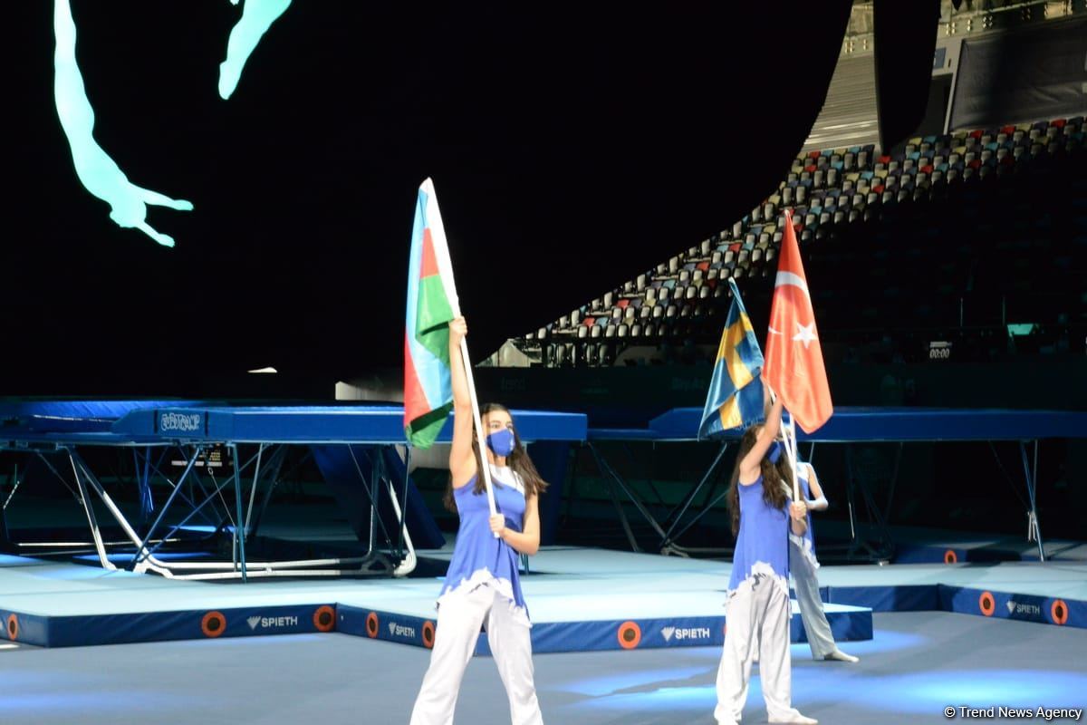 Azerbaijan hosts opening ceremony of FIG Trampoline Gymnastic World Cup (PHOTO)