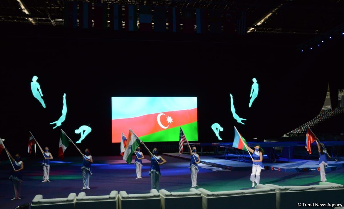 Azerbaijan hosts opening ceremony of FIG Trampoline Gymnastic World Cup (PHOTO)