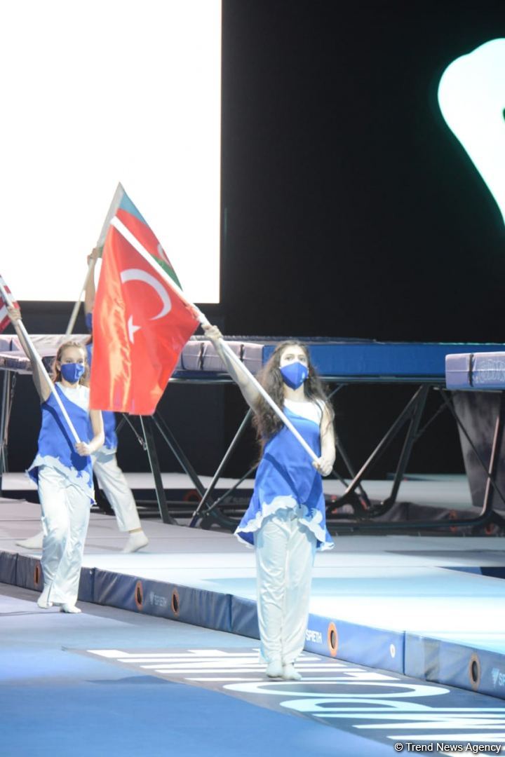 Azerbaijan hosts opening ceremony of FIG Trampoline Gymnastic World Cup (PHOTO)