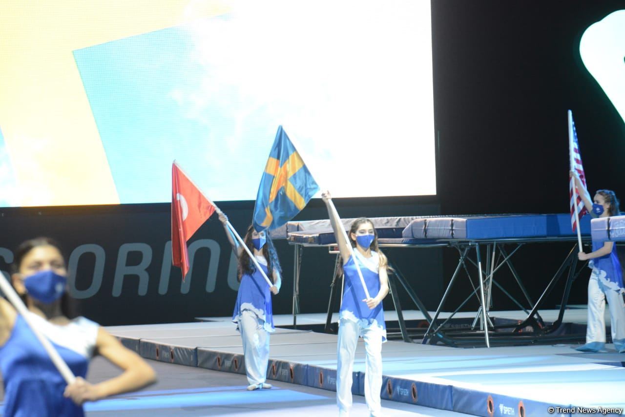 Azerbaijan hosts opening ceremony of FIG Trampoline Gymnastic World Cup (PHOTO)