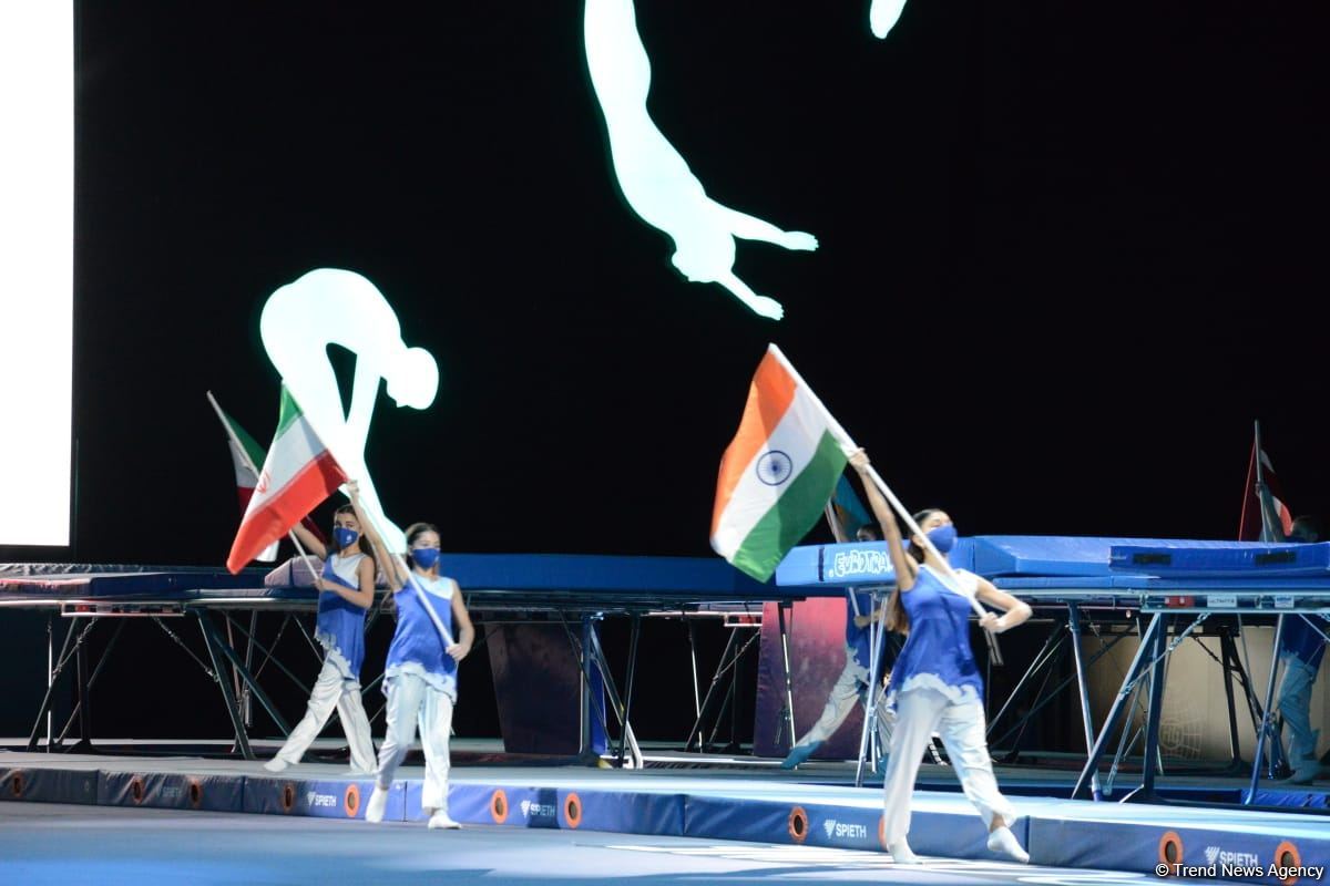 Azerbaijan hosts opening ceremony of FIG Trampoline Gymnastic World Cup (PHOTO)