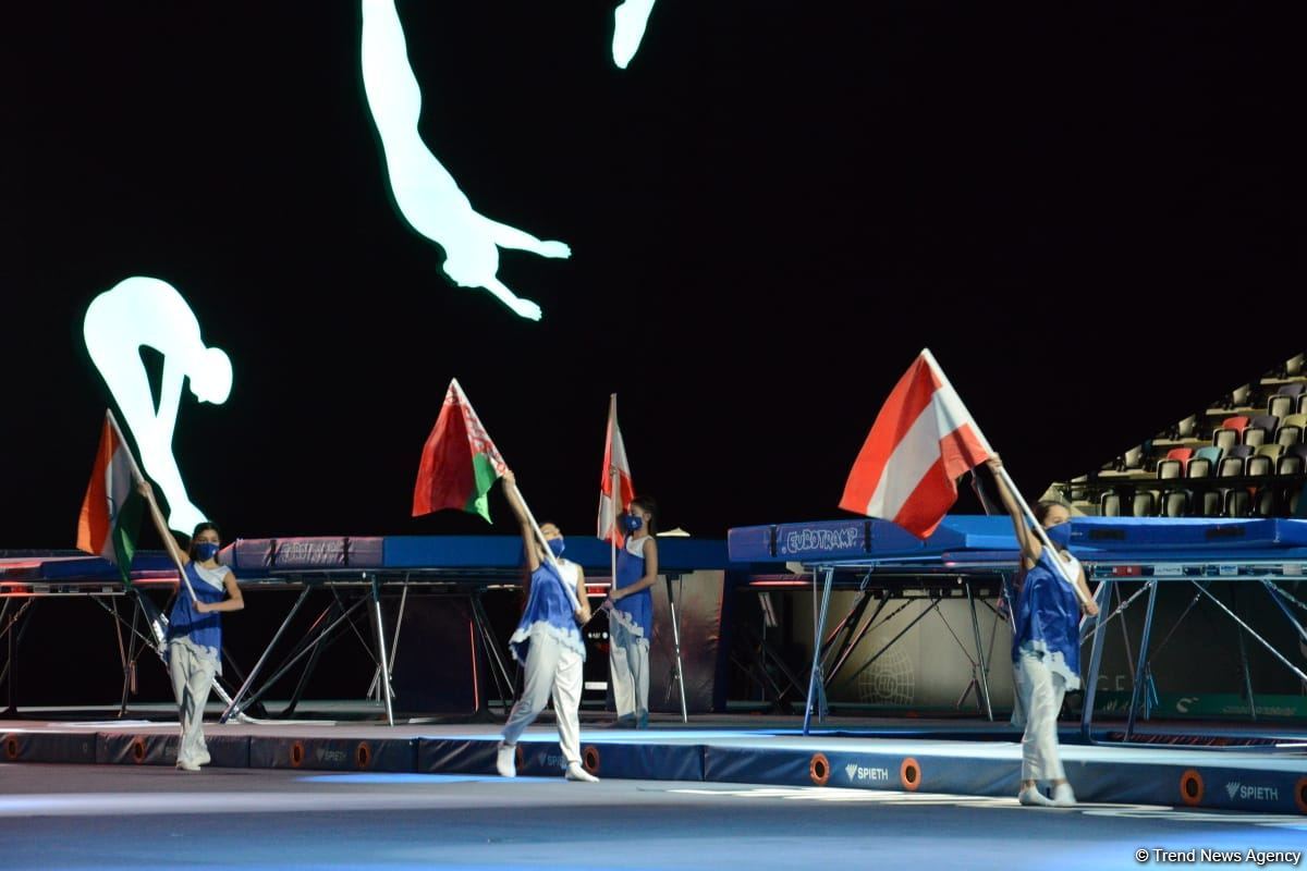 Azerbaijan hosts opening ceremony of FIG Trampoline Gymnastic World Cup (PHOTO)