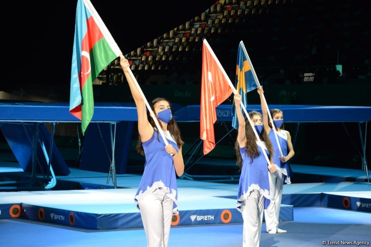 Azerbaijan hosts opening ceremony of FIG Trampoline Gymnastic World Cup (PHOTO)