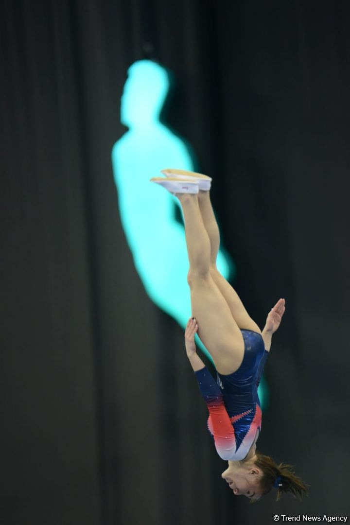 FIG Trampoline Gymnastics World Cup in Baku continues  (PHOTO)