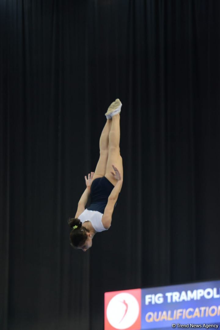 Azerbaijani gymnast Seljan Mahsudova reaches Trampoline World Cup finals in Baku (PHOTO)