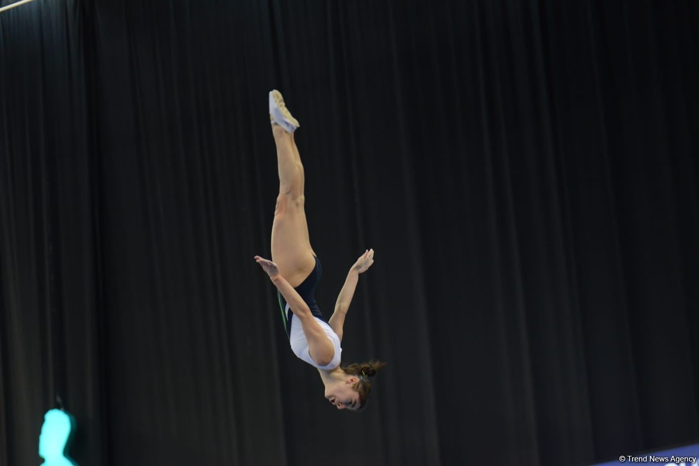 Azerbaijani gymnast Seljan Mahsudova reaches Trampoline World Cup finals in Baku (PHOTO)