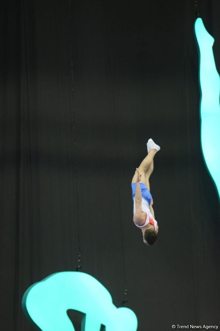 Final day of FIG Trampoline Gymnastics World Cup starts in Baku (PHOTO)