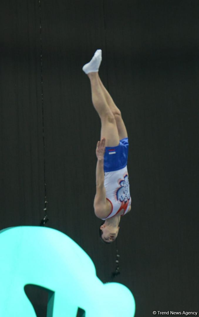 Final day of FIG Trampoline Gymnastics World Cup starts in Baku (PHOTO)