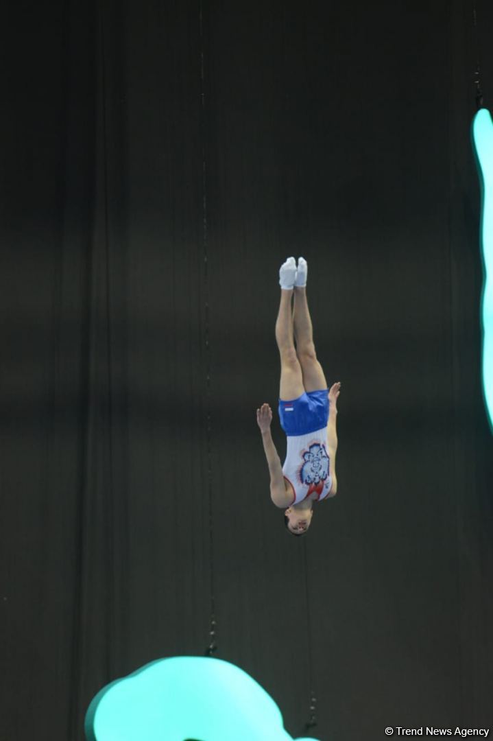Final day of FIG Trampoline Gymnastics World Cup starts in Baku (PHOTO)