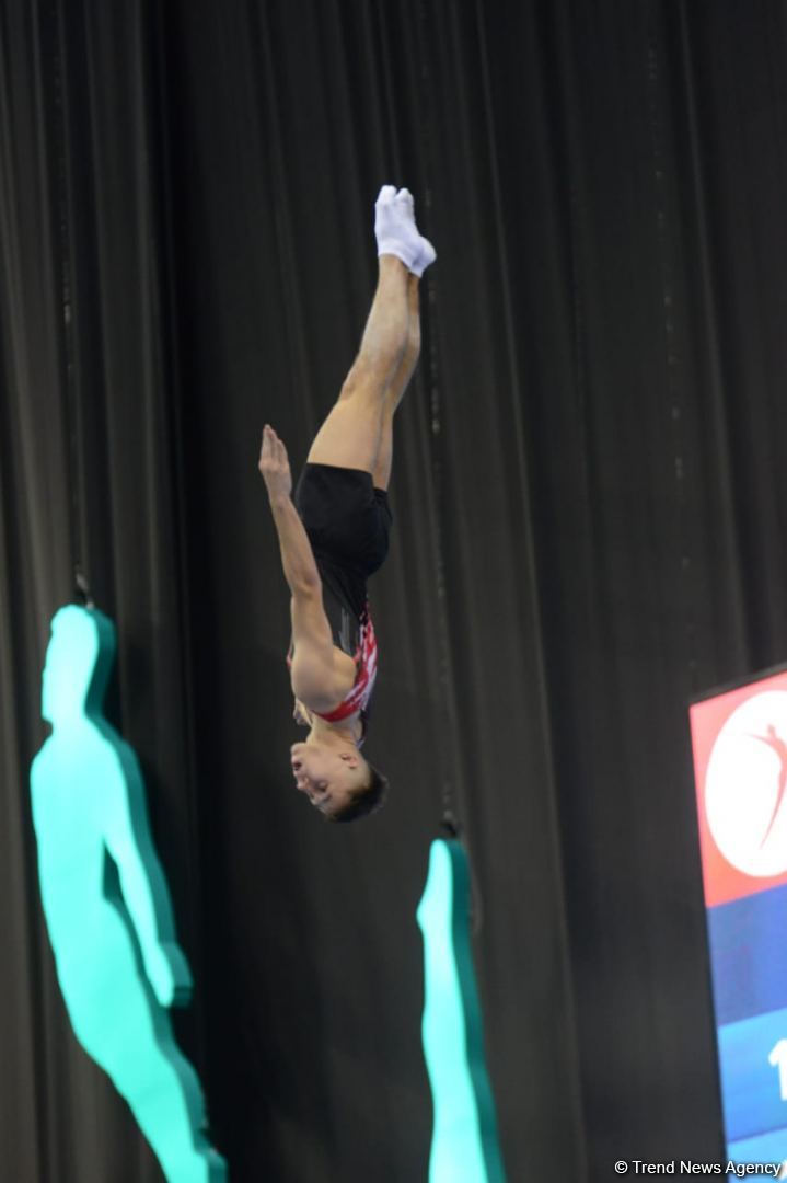 Final day of FIG Trampoline Gymnastics World Cup starts in Baku (PHOTO)