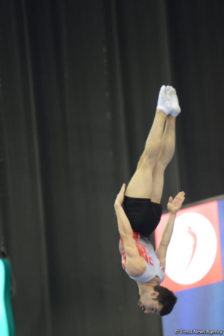 Final day of FIG Trampoline Gymnastics World Cup starts in Baku (PHOTO)