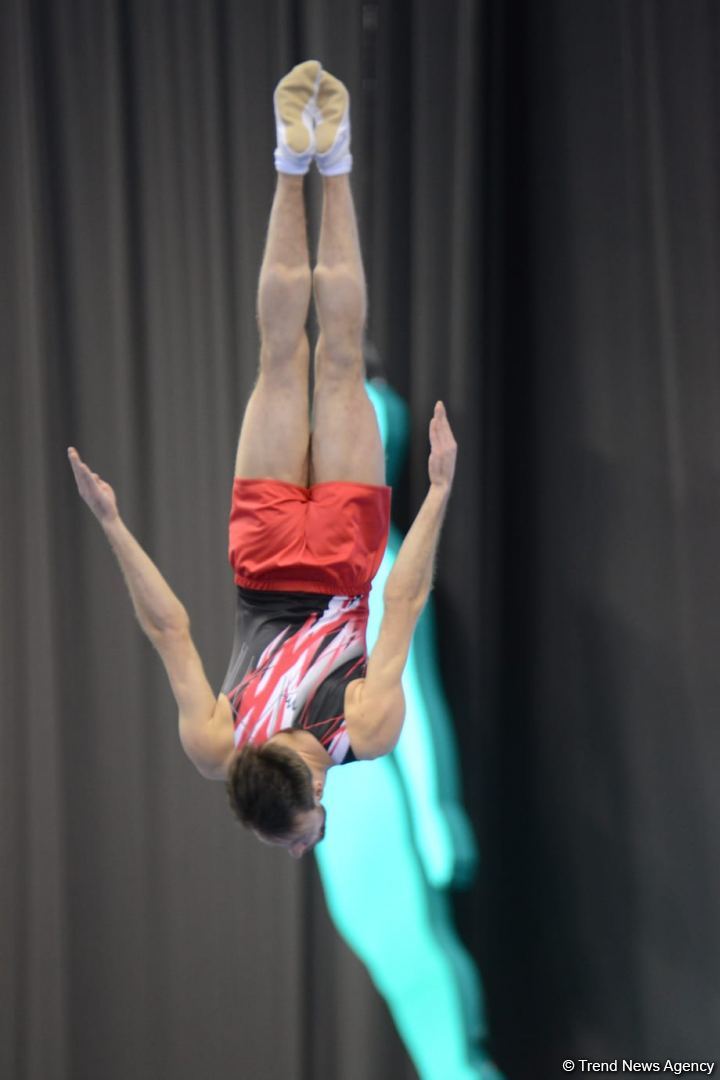 Final day of FIG Trampoline Gymnastics World Cup starts in Baku (PHOTO)
