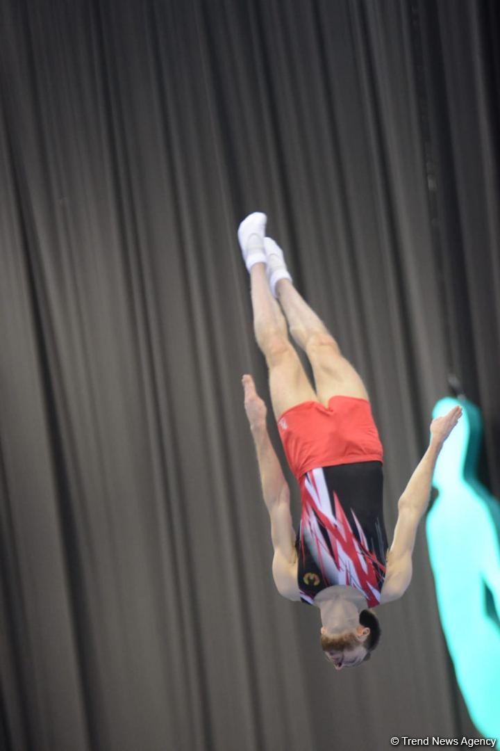 Final day of FIG Trampoline Gymnastics World Cup starts in Baku (PHOTO)