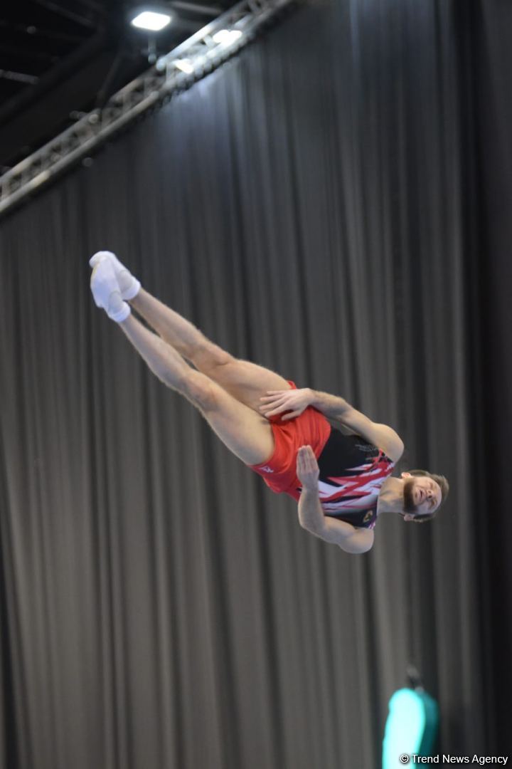 Final day of FIG Trampoline Gymnastics World Cup starts in Baku (PHOTO)